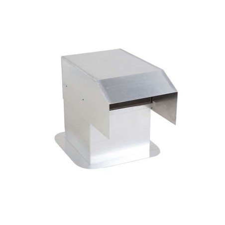 Passage aluminium 400x400mm avec sortie spéciale droite