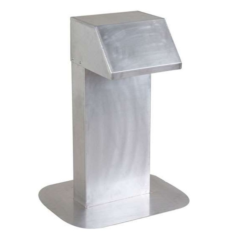 Passage aluminium 300x200mm col extra long 900mm