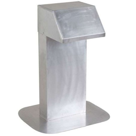 Passage aluminium 300x200mm col extra long 900mm