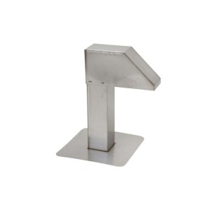 Passage toiture inox 125x125mm 1 sortie - inox 1.5mm