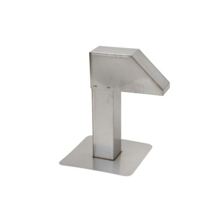 Passage toiture inox 125x125mm 1 sortie - inox 1.5mm