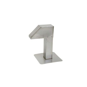 Passage toiture inox 125x125mm 1 sortie - inox 1.5mm