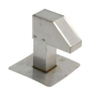 Passage toiture inox 80x80mm 1 sortie - inox 1.5mm