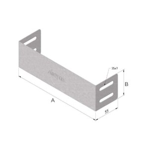 Embout 60x100mm pour chemin de câbles
