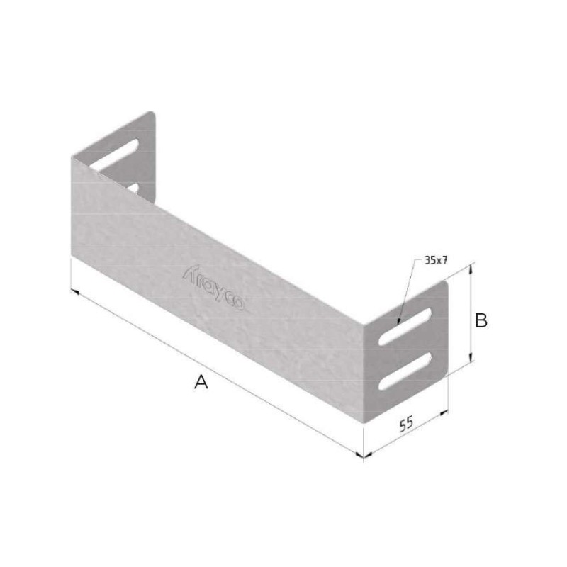Embout 60x100mm pour chemin de câbles