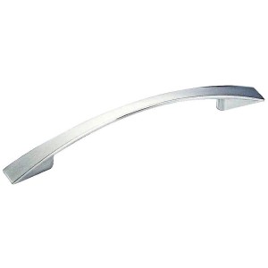 Poignée courbe étrier entraxe 128 mm zamak