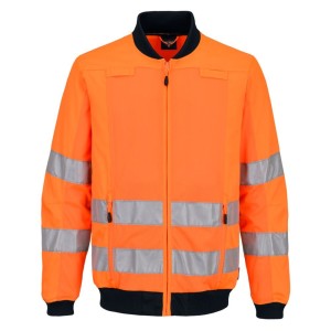 Veste de travail HV avec panneaux en mesh - T164 orange