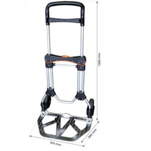 Diable aluminium télescopique et pliable 200 kg Diable aluminium télescopique et pliable 200 kg