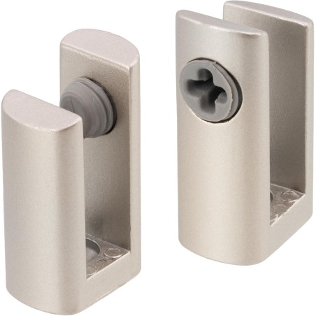 Lot de 2 pattes supports pour miroir 3-8 mm