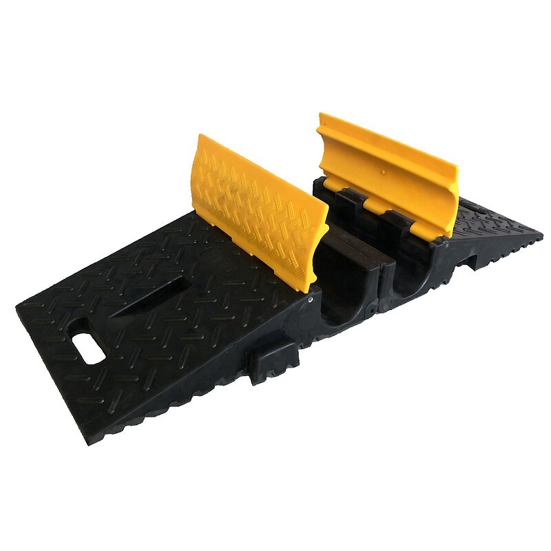 Passe-câbles pliant 2 canaux 110 mm