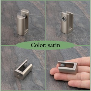 Lot de 2 pattes supports pour miroir 3-8 mm Lot de 2 pattes supports pour miroir 3-8 mm