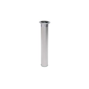 Distributeur de gobelets 597 mm à encastrer inox - vertical ou oblique - 56-81mm