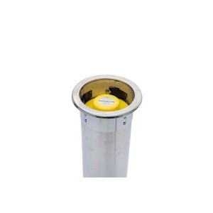 Distributeur de gobelets 597 mm à encastrer inox - horizontal - 101-123 mm