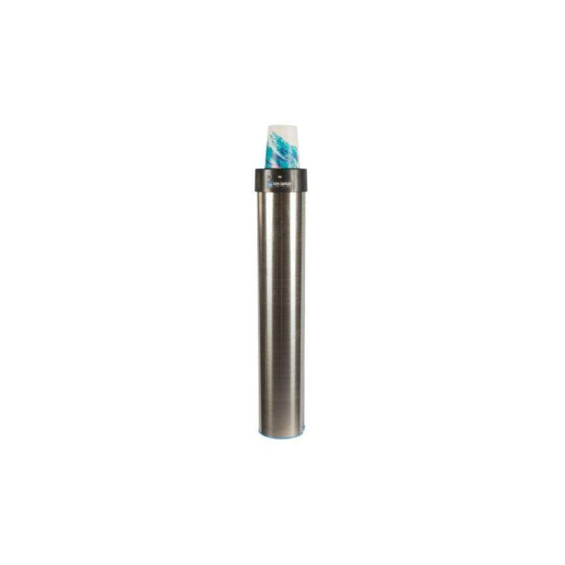 Distributeur de gobelets type 'lift' inox - vertical ou oblique - 70-98mm
