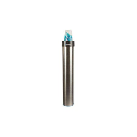 Distributeur de gobelets type 'lift' inox - horizontal - 70-98mm
