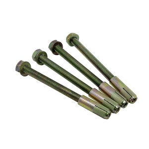 4 fixations boulons + chevilles métal pour béton 12 mm