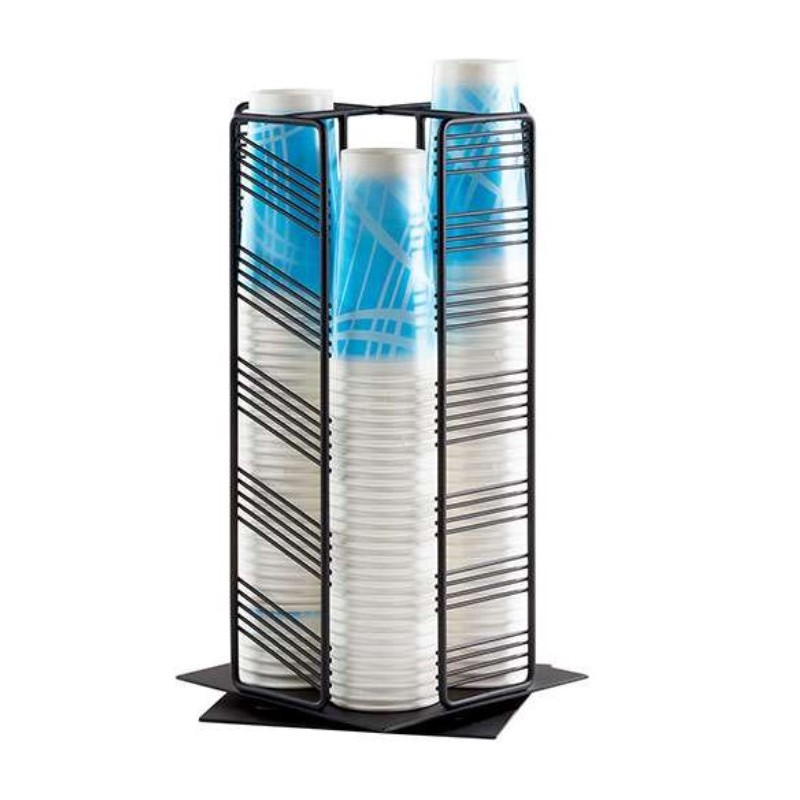 Support 360° couvercles et tasses - 222x222x451mm