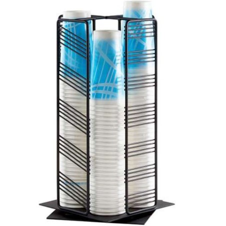Support 360° couvercles et tasses - 222x222x451mm