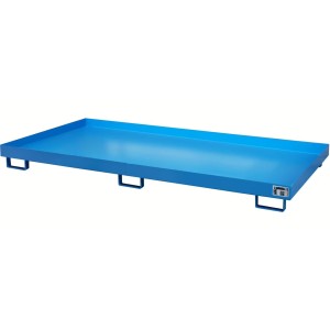 Bac de rétention pour rayonnage 2700 mm - 345 litres galvanisé