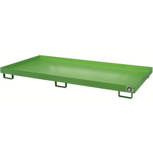 Bac de rétention pour rayonnage 2700 mm - 345 litres vert