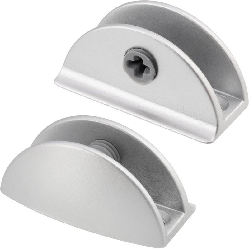 Lot de 2 pattes supports pour vitre miroir 8-10 mm Lot de 2 pattes supports pour vitre miroir 8-10 mm