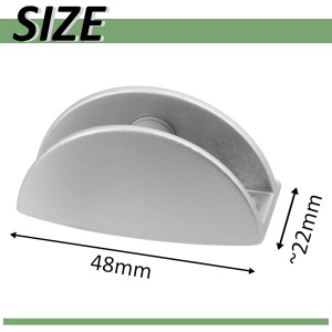 Lot de 2 pattes supports pour vitre miroir 8-10 mm