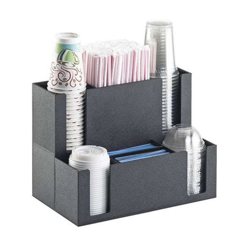 Présentoir 2 niveaux 369x223x273mm pour tasses et couvercles