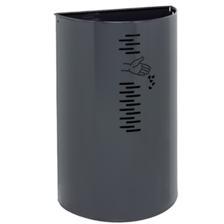 Poubelle murale 40 L - Gris manganèse