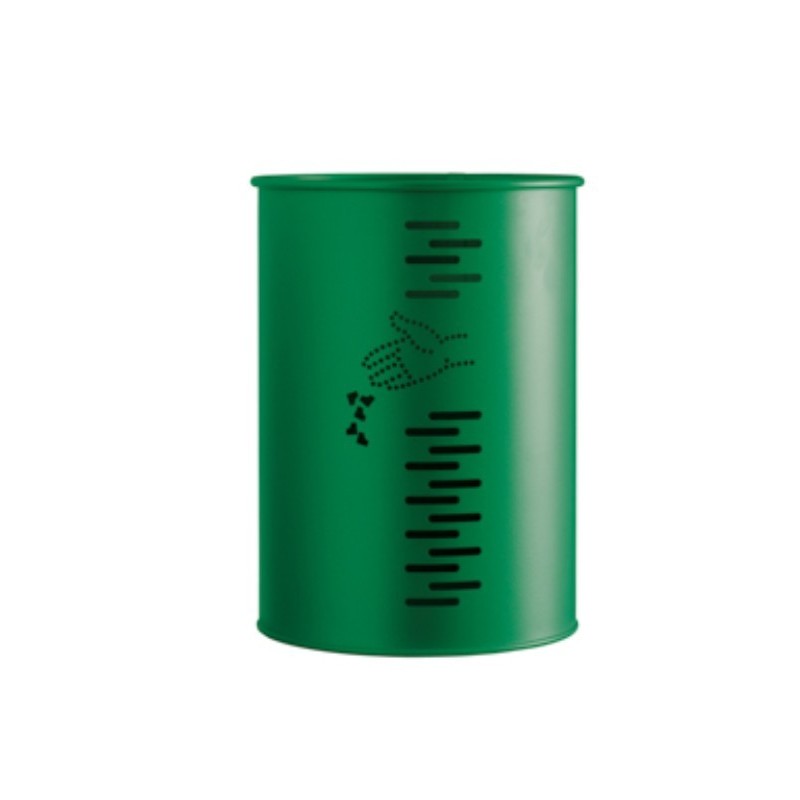 Corbeille cylindrique pivotante PIVO vert 22 litres