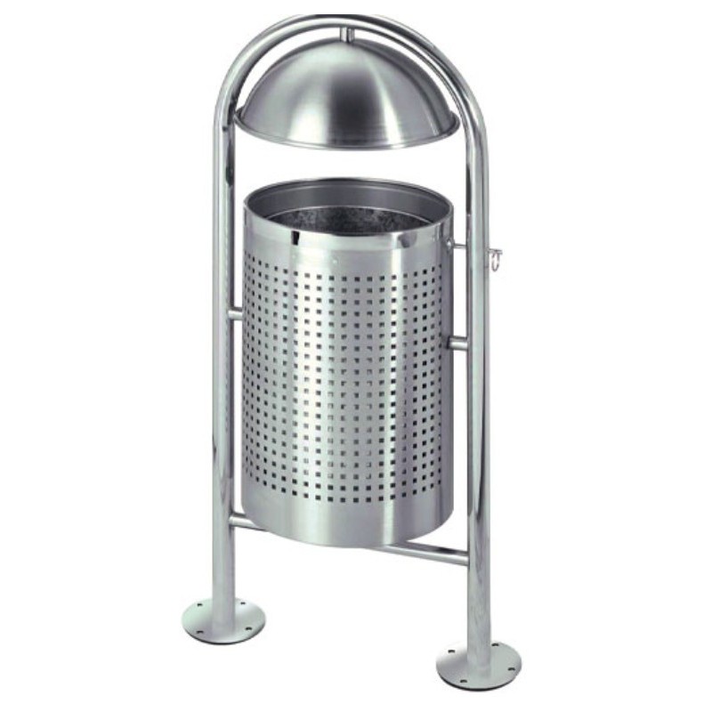 Corbeille extérieure inox de 30 litres
