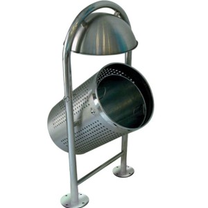 Corbeille extérieure inox de 30 litres