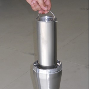 Cendrier sur pied inox