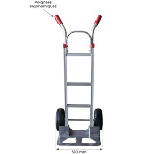 Diable aluminium dossier plat 250 kg