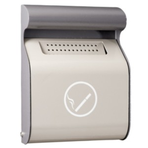 Cendrier mural 1.5 L - Gris clair-Gris foncé