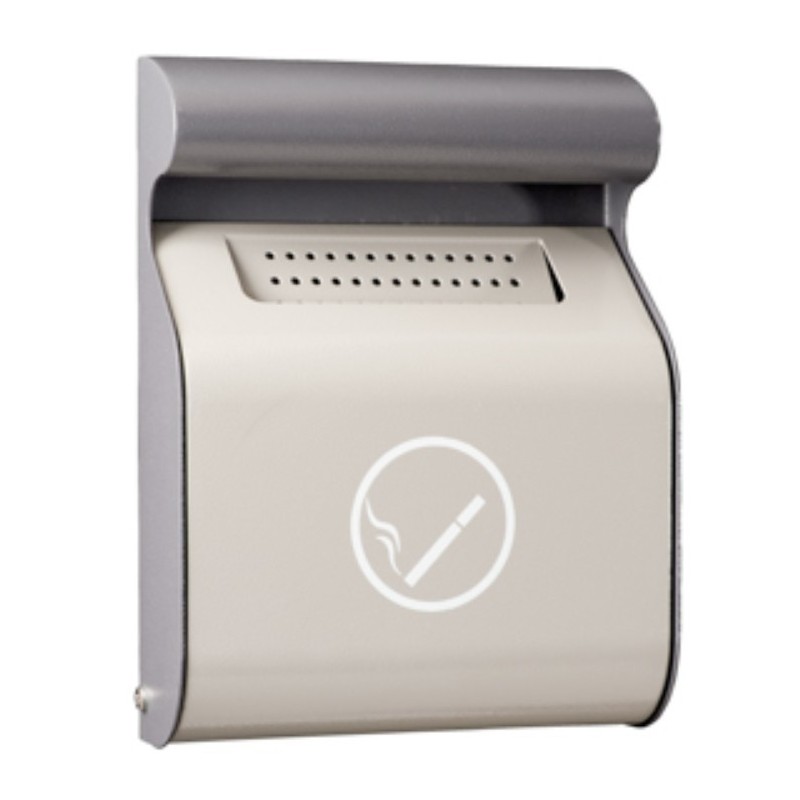 Cendrier mural 1.5 L - Gris clair-Gris foncé