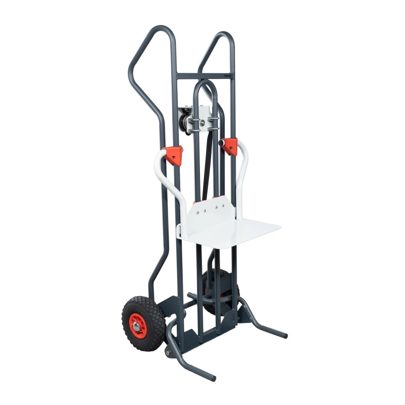 Diable élévateur treuil auto-freiné 150kg ROUES GONFLABLES