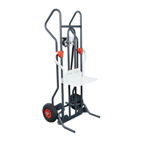 Diable élévateur treuil auto-freiné 150kg ROUES GONFLABLES