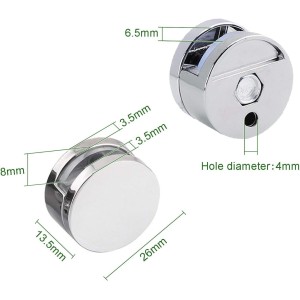 Lot de 12 Supports Miroir Mural