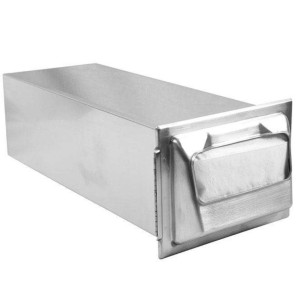 Distributeur de serviettes à encastrer - Inox mat- Pli mini
