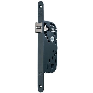 Serrure à larder pêne demi-tour axe 40 mm-Têtière bouts ronds main gauche-D 22