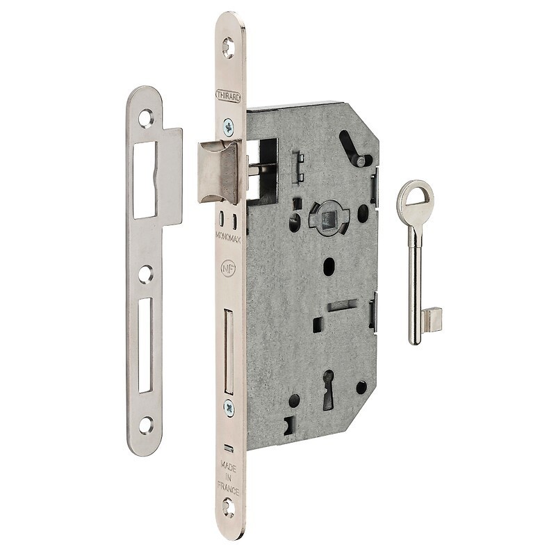 Serrure à larder NF type Monomax axe à 50 mm clé L Serrure à larder NF type Monomax axe à 50 mm clé L