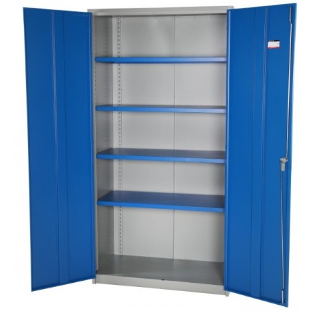 Armoire d'atelier acier avec 4 étagères