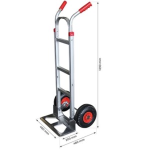 Diable aluminium dossier plat 250 kg Diable aluminium dossier plat 250 kg