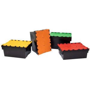 Bac navette 52L – 600x400x310mm avec couvercle couleur
