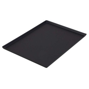 Plat de présentation 600x400x15mm noir pour vitrine - Rectangulaire
