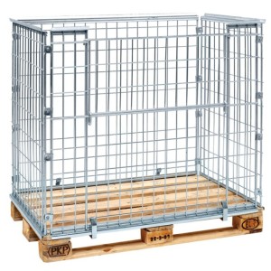 Réhausse de palette Europe hauteur 1020 mm - 1 côté ouvert