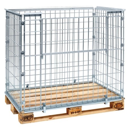 Réhausse de palette Europe hauteur 1020 mm - 1 côté ouvert