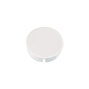 Cache pour trou de charnière Intermat diamètre 35 mm x 9,5 mm coloris blanc