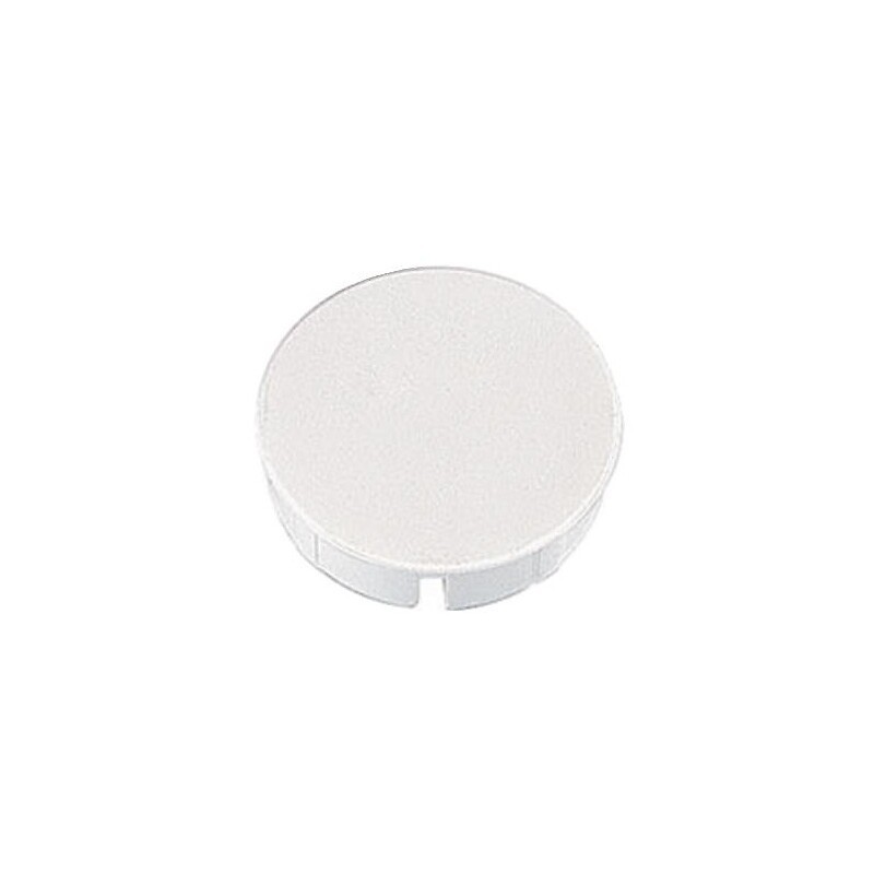 Cache pour trou de charnière Intermat diamètre 35 mm x 9,5 mm coloris blanc Cache pour trou de charnière Intermat diamètre 35 mm x 9,5 mm coloris blanc