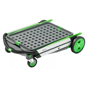 Chariot de magasin pliant avec bac
